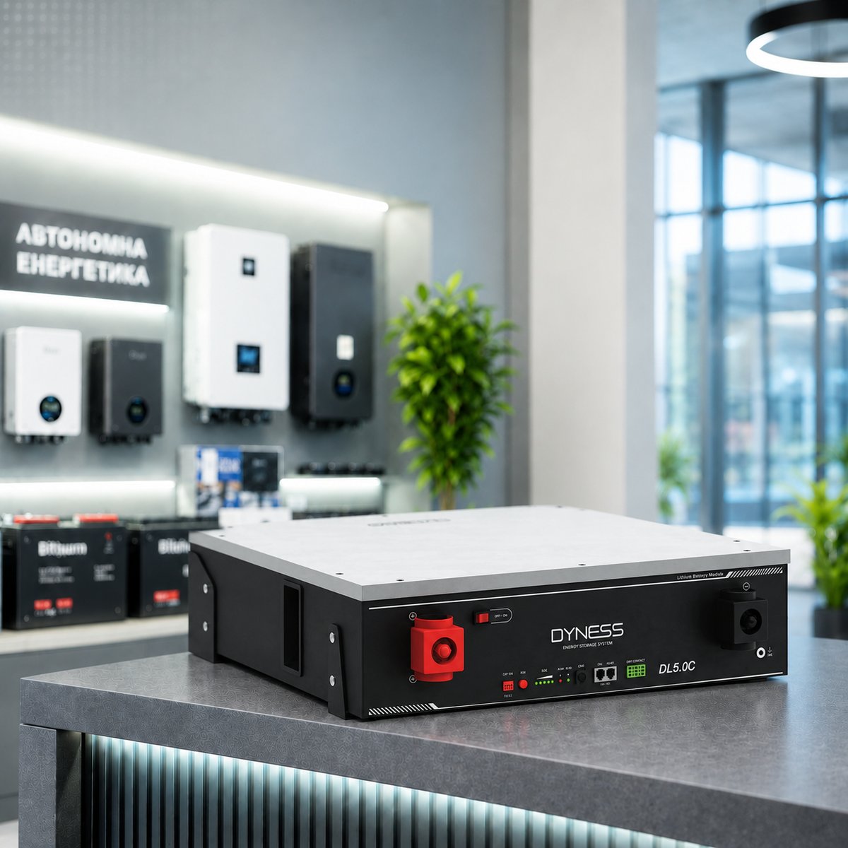 Акумуляторна батарея Dyness DL5.0C (Heating) 51.2V 100Ah LiFePO4, з підігрівом, 558х545х150, 54 кг