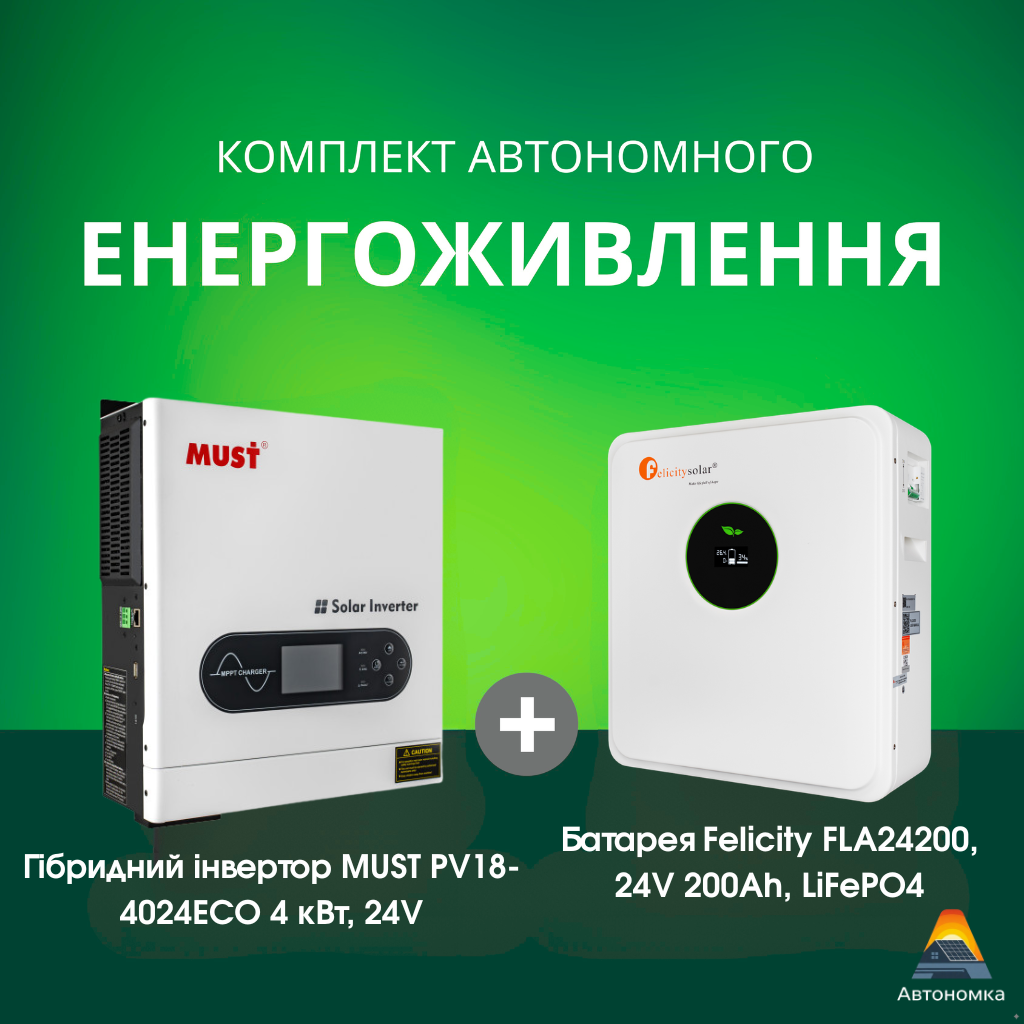 Комплекти автономного енергоживлення