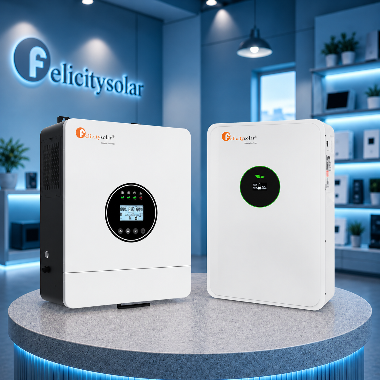 Комплект автономного енергоживлення: Felicity IVEM6048-II 48В 6 кВт+ Felicity FLA48230 51.2V 230Ah