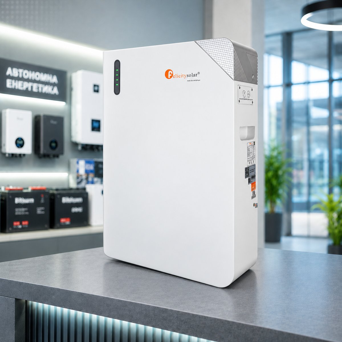 Акумуляторна батарея Felicity FLB48100WG1-H 51.2V 100Ah LiFePO4, з підігрівом, LiFePO4, 650х450х174, 48.5 кг