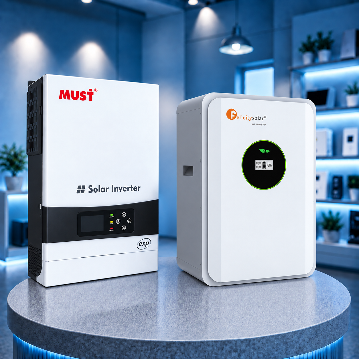 Комплект автономного енергоживлення: MUST PV19-4024 EXP 4 кВт, 24V + Felicity FLA24230 25.6V 230Ah