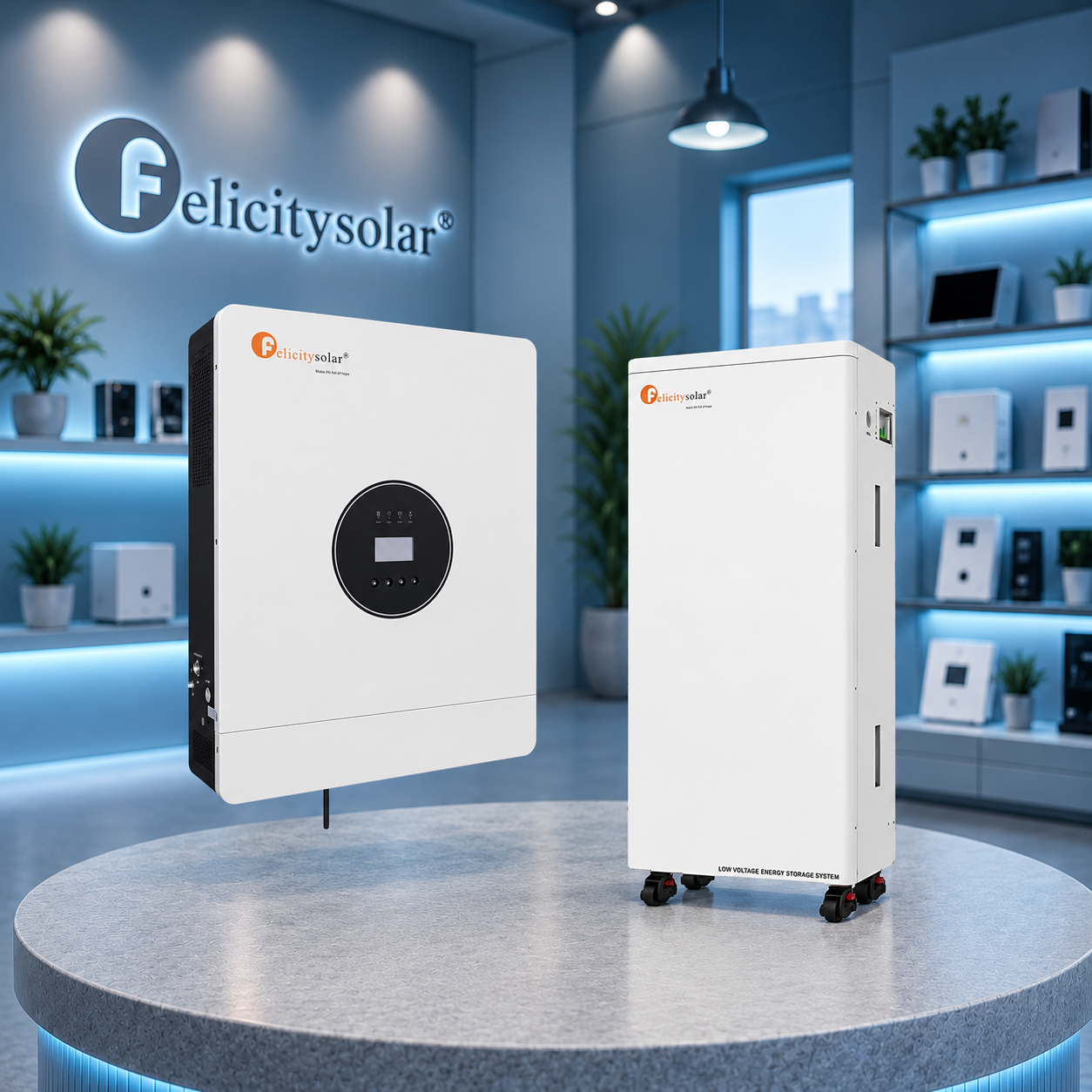 Комплект автономного енергоживлення: Felicity IVEM6048-II 48В 6 кВт+ Felicity FLA48280 51.2V 280Ah