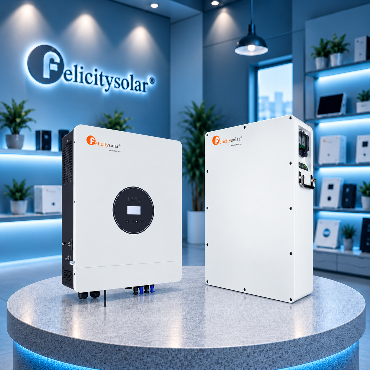 Комплект автономного енергоживлення: Felicity IVEM8048-II 8 кВт 48 В+ Felicity LPBA48100-OL 51.2V 100Ah