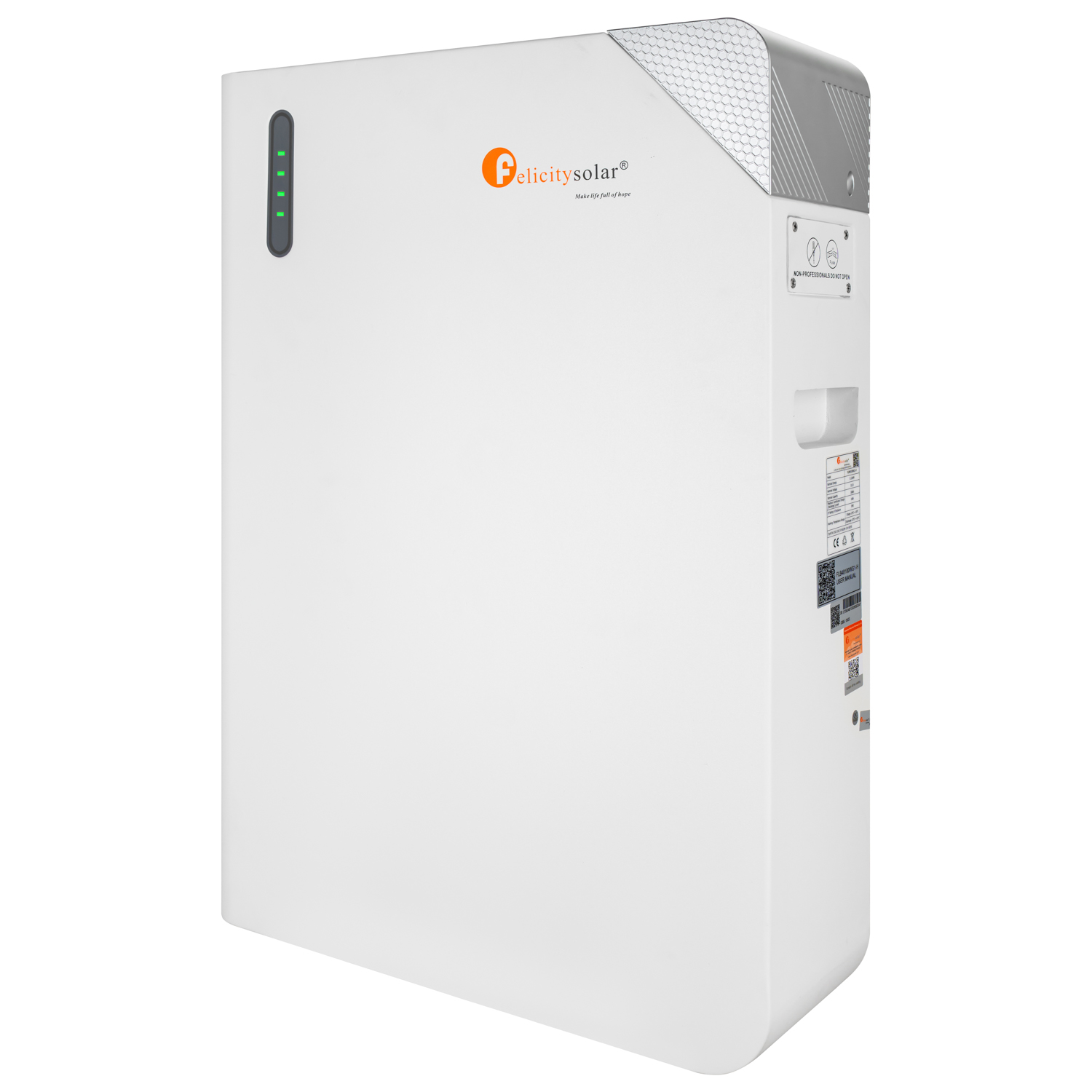 Акумуляторна батарея Felicity FLB48100WG1-H 51.2V 100Ah LiFePO4, з підігрівом, LiFePO4, 650х450х174, 48.5 кг V